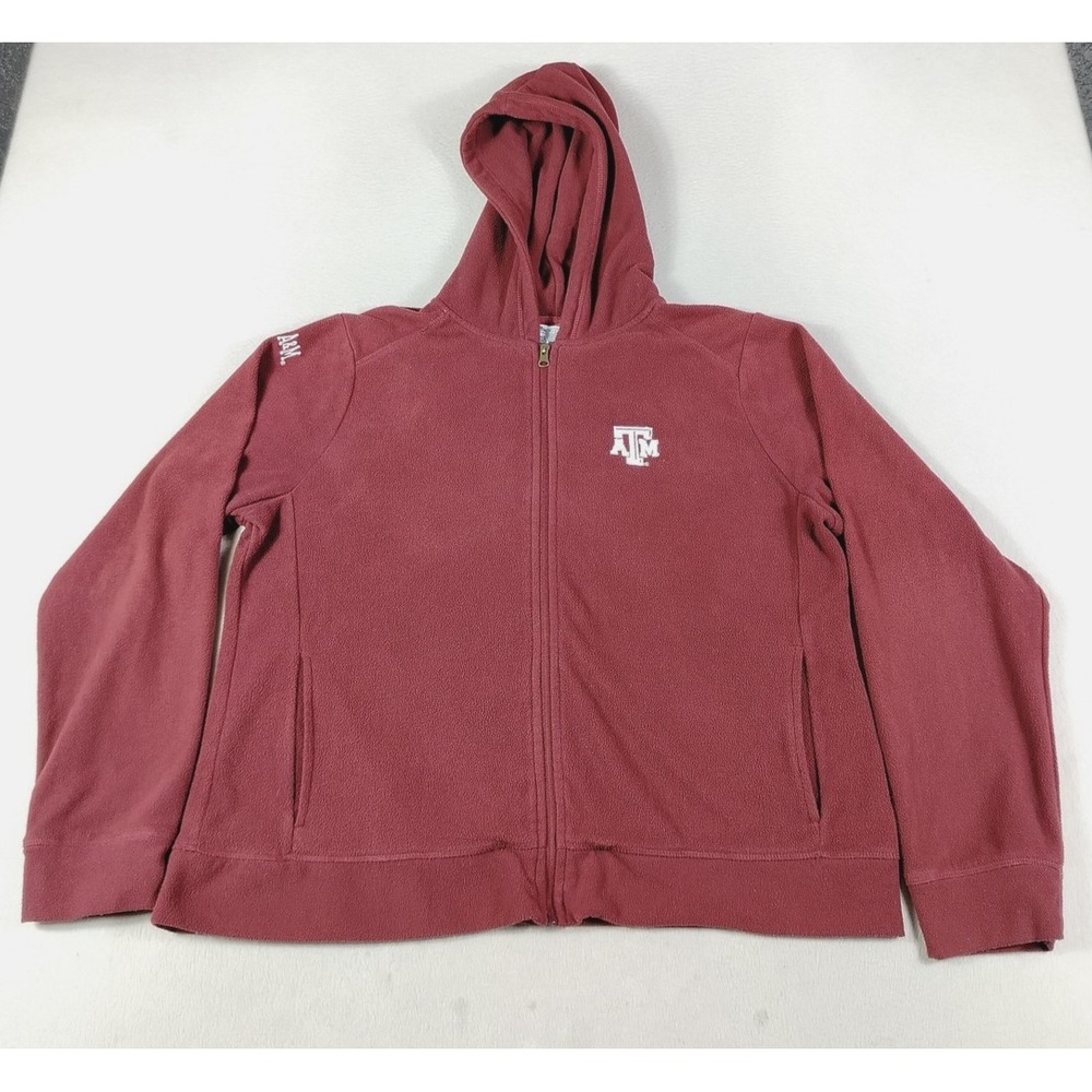 Texas A&M Aggies Jacket Mens XL‎ Red NCAA Football Knights Apparel Fleece Hoodie